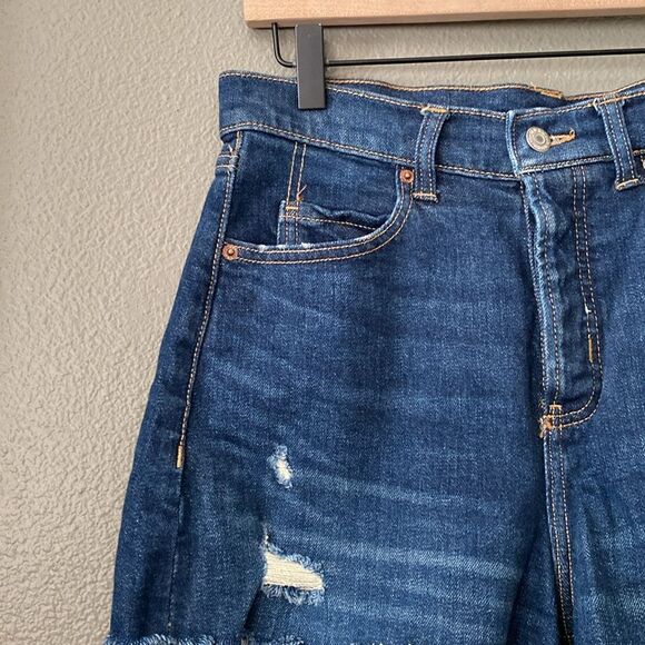 old navy higher high rise sky hi aline secret smooth pockets shorts Wyatt wash - Picture 6 of 11